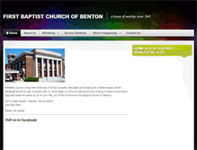 Tablet Screenshot of bentonfirstbaptist.org